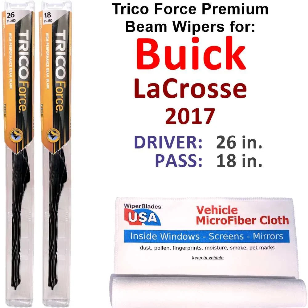 2017 Buick LaCrosse Performance Beam Wipers (Set of 2)