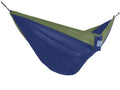 The Hamptons Collection 128" Blue and Dark Green Heavy Duty Mass Traveler’s Nylon Hammock