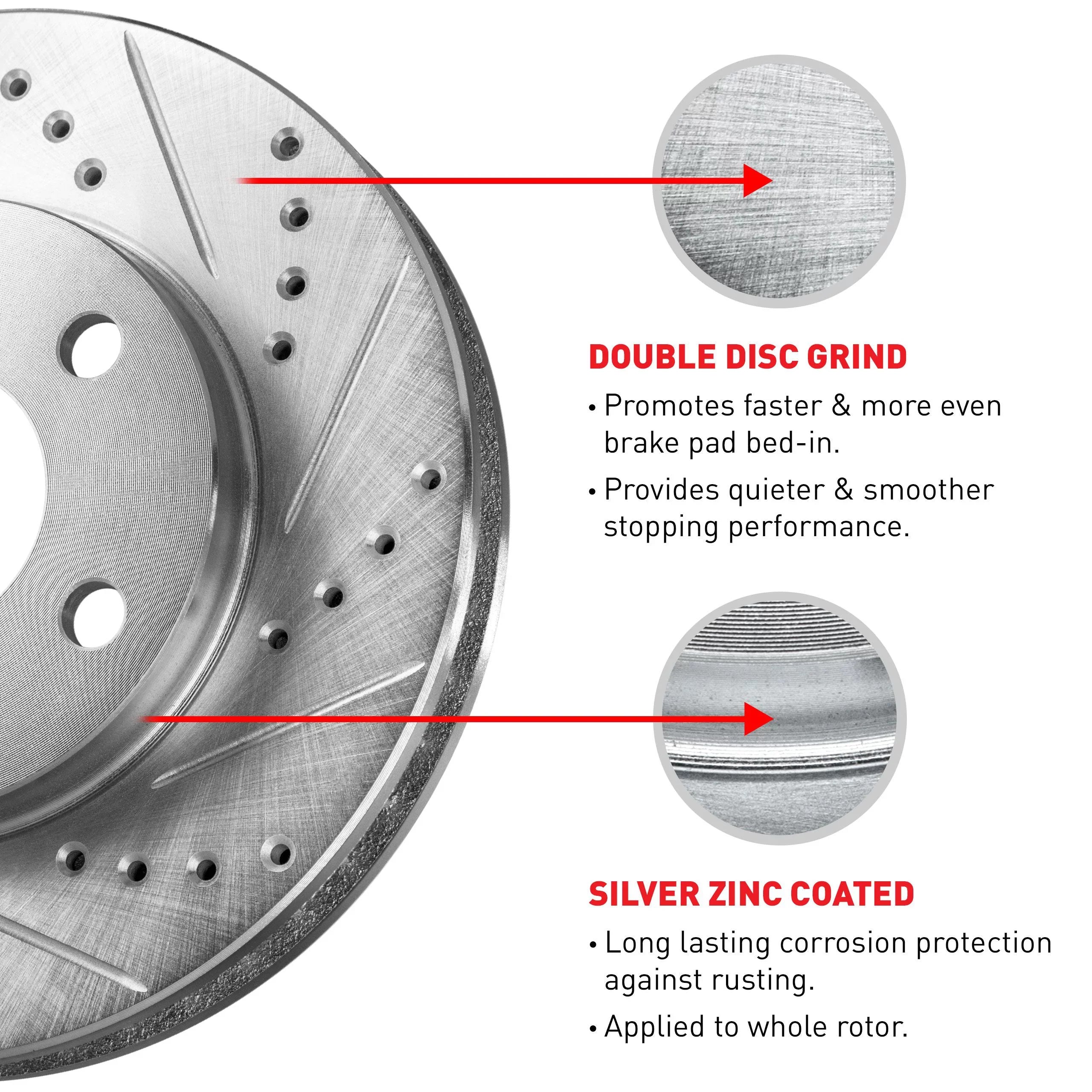 R1 Concepts Wgpn1 72054 R1 Concepts Brake Rotor D/S Silver Fits select: 2013-2022 MITSUBISHI OUTLANDER SPORT, 2020-2022 MITSUBISHI OUTLANDER