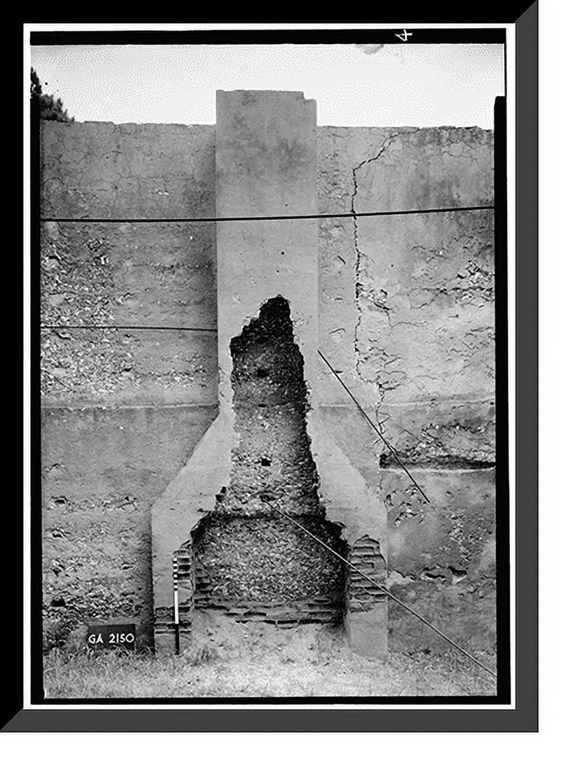 Historic Framed Print, Horton House (Remains), Main Road, Jekyll Island, Glynn County, GA - 4, 17-7/8" x 21-7/8"
