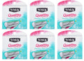 Schick Quattro for Women Sensitive Hypo Allergenic Aloe Refill Blade Cartridges, 8 Count (Pack of 6)