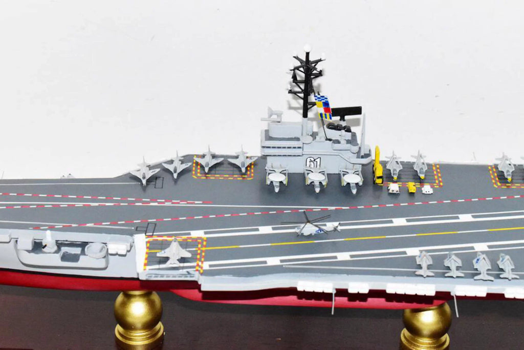 USS Ranger CV-61 Aircraft Carrier Model,Navy,Scale Model,Mahogany,Forrestal Class