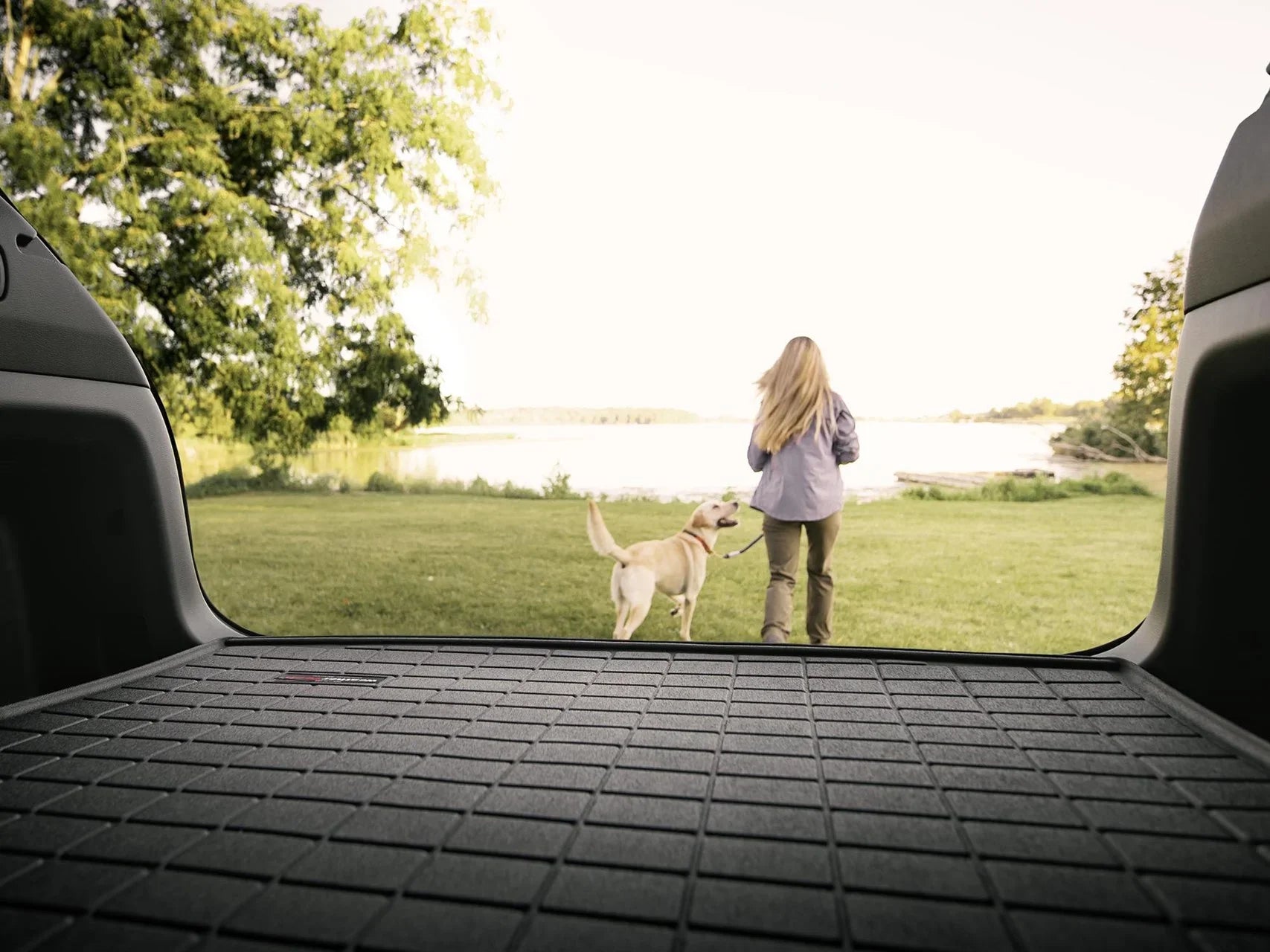 WeatherTech Cargo Trunk Liner with Bumper Protector compatible with 2010-2024 4Runner - Behind 2nd Row Seating With Bumper Protector, Dark
