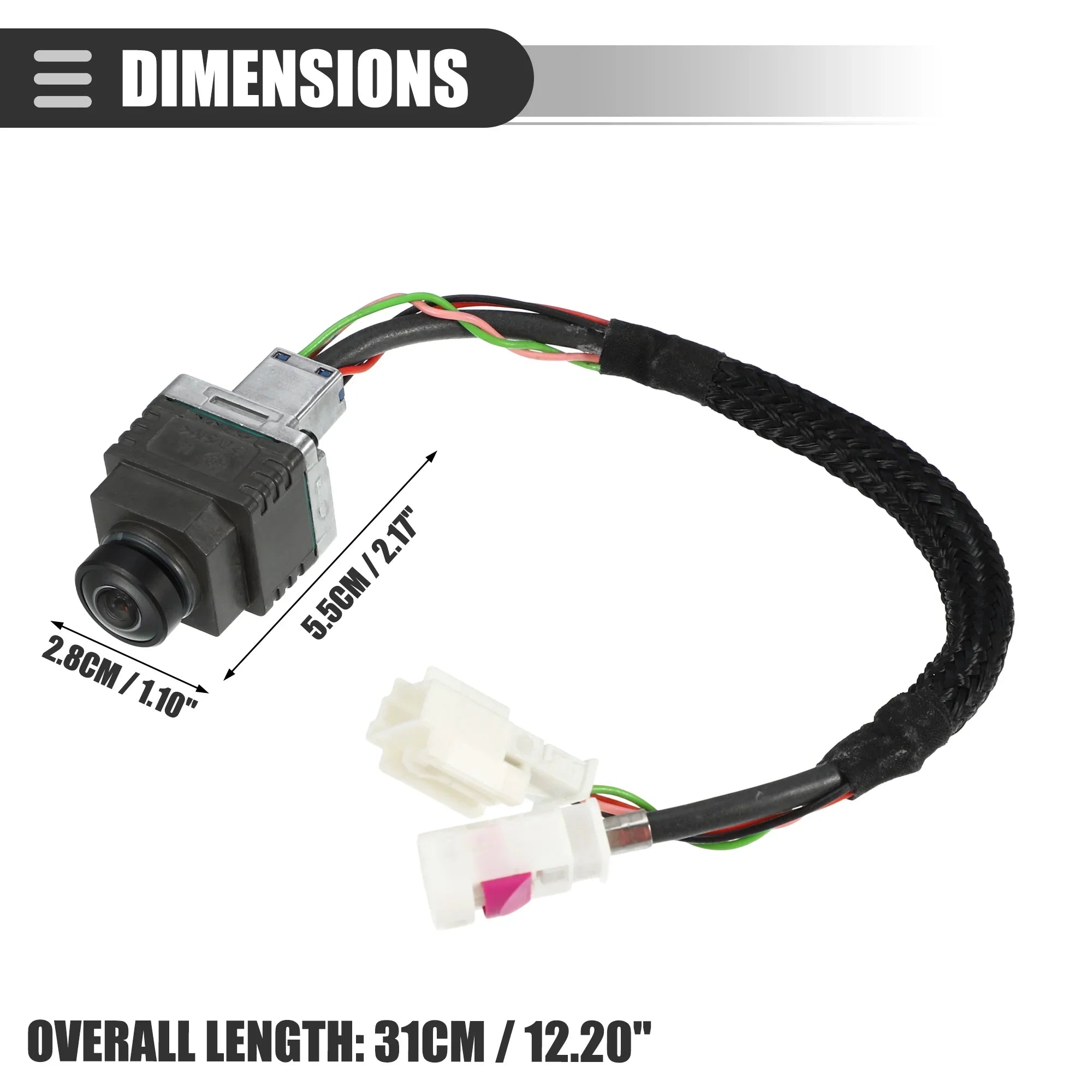 Unique Bargains Rear View Backup Camera for Mercedes-Benz CLS400 2015-2017 Plastic Metal No.A2189052002 Gray Dark