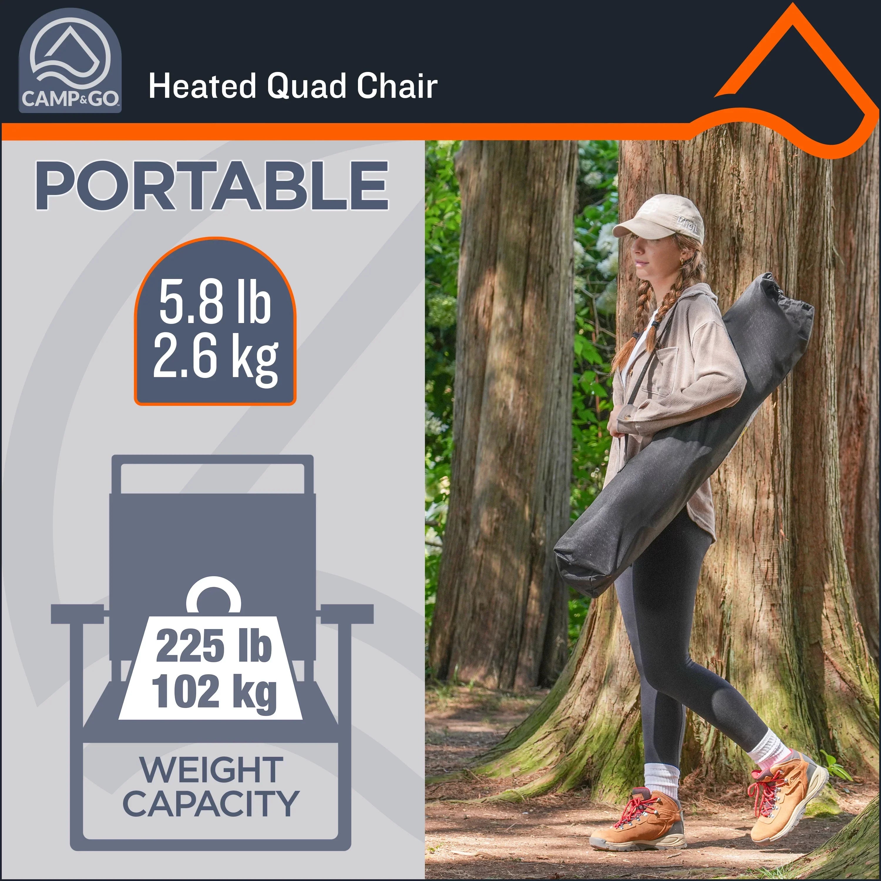 Heated Deluxe Quad chair