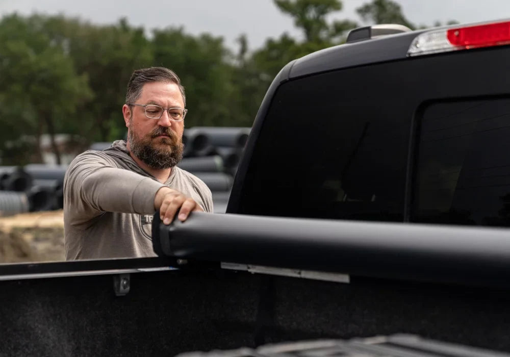 TruXedo Pro X15 Soft Roll Up Truck Bed Tonneau Cover | 1498301 | Compatible with 2015 - 2023 Ford F-150 6' 7" Bed (78.9") , Ebony
