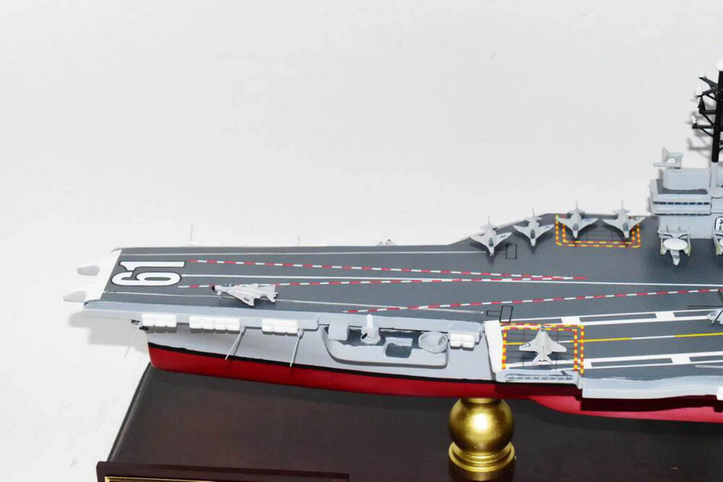 USS Ranger CV-61 Aircraft Carrier Model,Navy,Scale Model,Mahogany,Forrestal Class