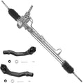Detroit Axle - Power Steering Rack & Pinion for 1996-2000 Honda Civic 1997 1998 1999, Complete Power Steering Rack & Pinion Assembly, 2 Outer Tie Rods Replacement
