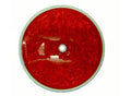 Cortina 13-099-32 3-3/8" Dia. Reflector - Center Hole Mount - Red (100 Pack)