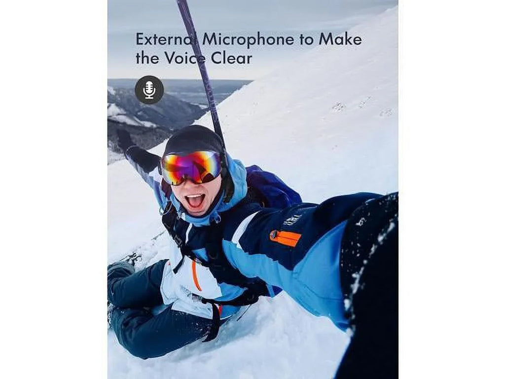 Action Camera 4K 30FPS, GA100 20MP WiFi 40M Underwater Waterproof Camera, 170° Wide Angle Dual Microphone Helmet Camera with Remote Control, EIS, 2x1050mAh Batteries and Mount Accessories Kit