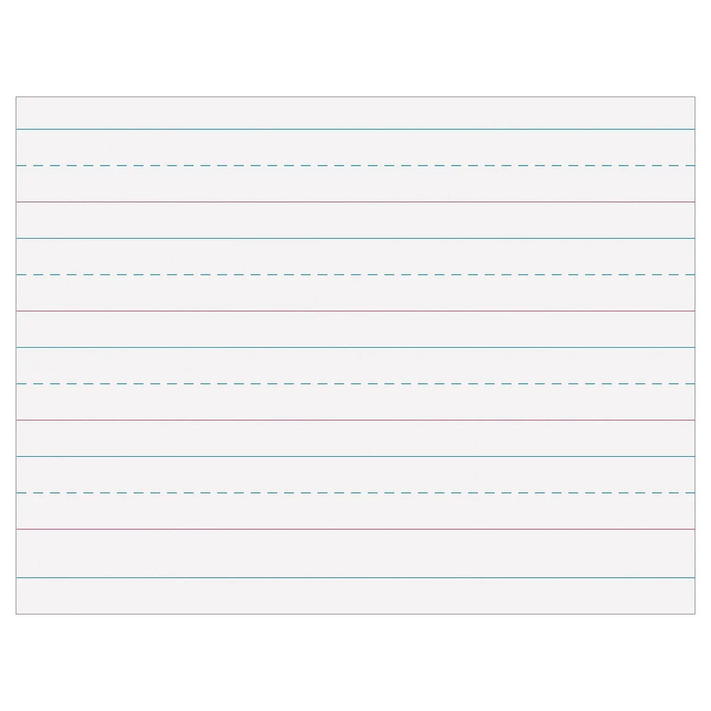 Pacon Multi-Program Handwriting Paper 1-1/8" Ruled 10.5" x 8" White 500 Sheets Per Pack 2 Packs