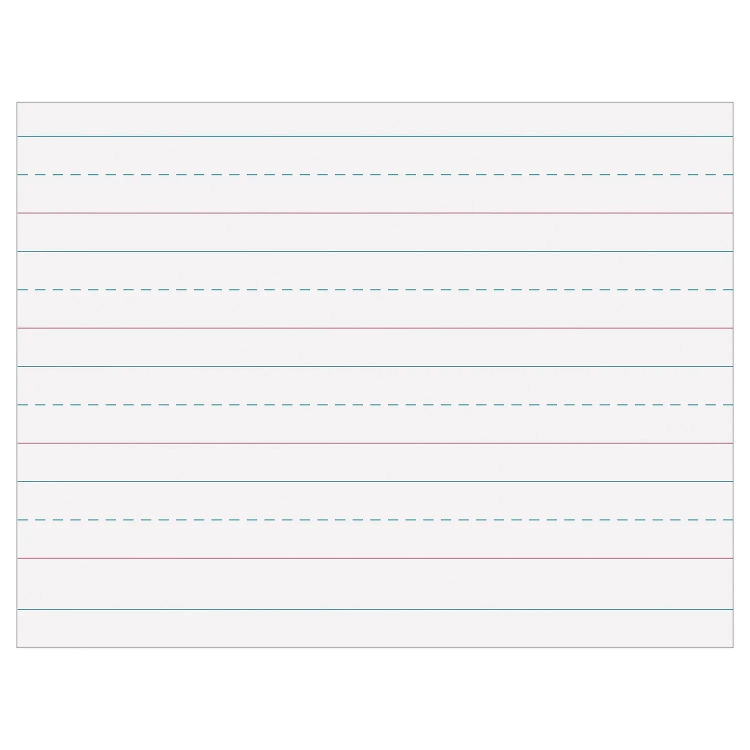 Pacon Multi-Program Handwriting Paper 1-1/8" Ruled 10.5" x 8" White 500 Sheets Per Pack 2 Packs