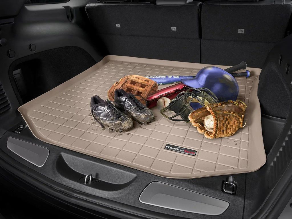 WeatherTech Cargo Trunk Liner with Bumper Protector compatible with 2010-2024 4Runner - Behind 2nd Row Seating With Bumper Protector, Dark