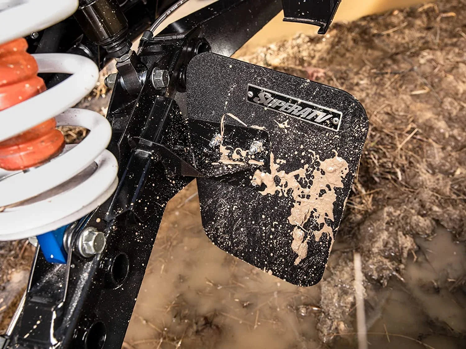 SuperATV Mud Flaps for 2018+ Polaris RZR XP Turbo S 2019+ RZR XP 4 Turbo S/XP Turbo S Velocity/XP 4 Turbo S Velocity 8 x 10 7/8 Mud Flaps Flexible and Load USA Made!