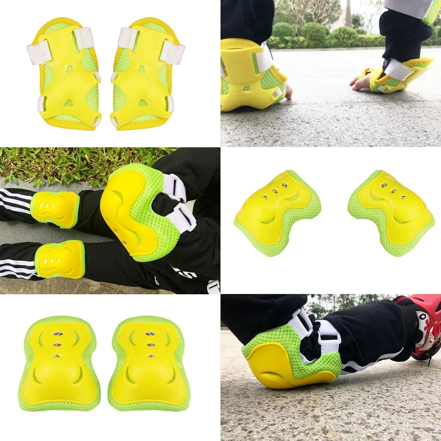 BOSONER Kids/Youth Knee Pad Elbow Pads Guards Protective Gear Set for Roller Skates Cycling BMX Bike Skateboard Inline Skatings Scooter Riding Sports
