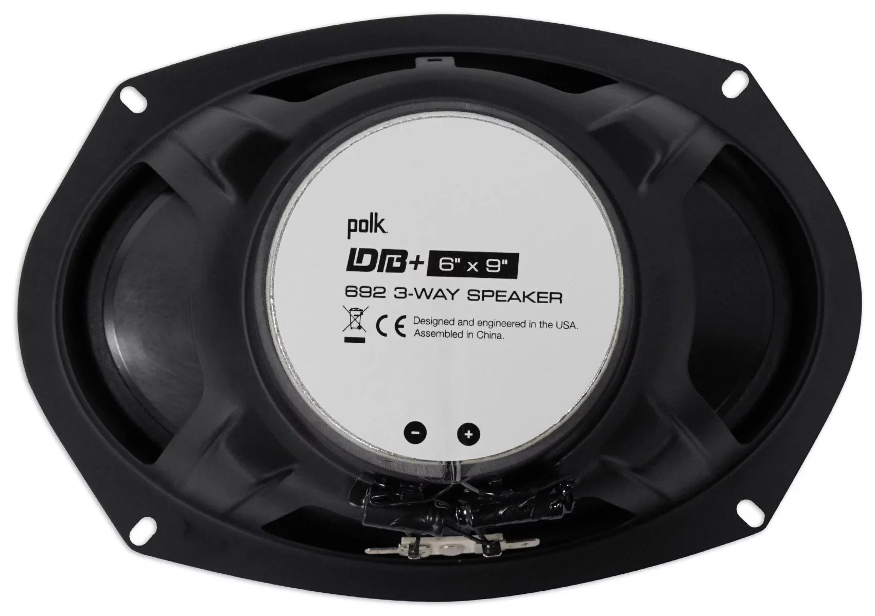 2) Polk Audio DB692 6X9" 450w Car Marine/ATV/Motorcycle/Boat Speakers+Headphones