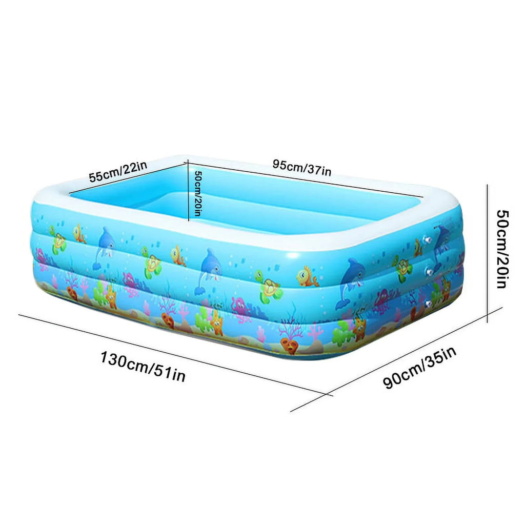 Eccomum Portable Swimming Pool Inflatable Baby Swimming Pool Outdoor Children Basin Kid Bathtub