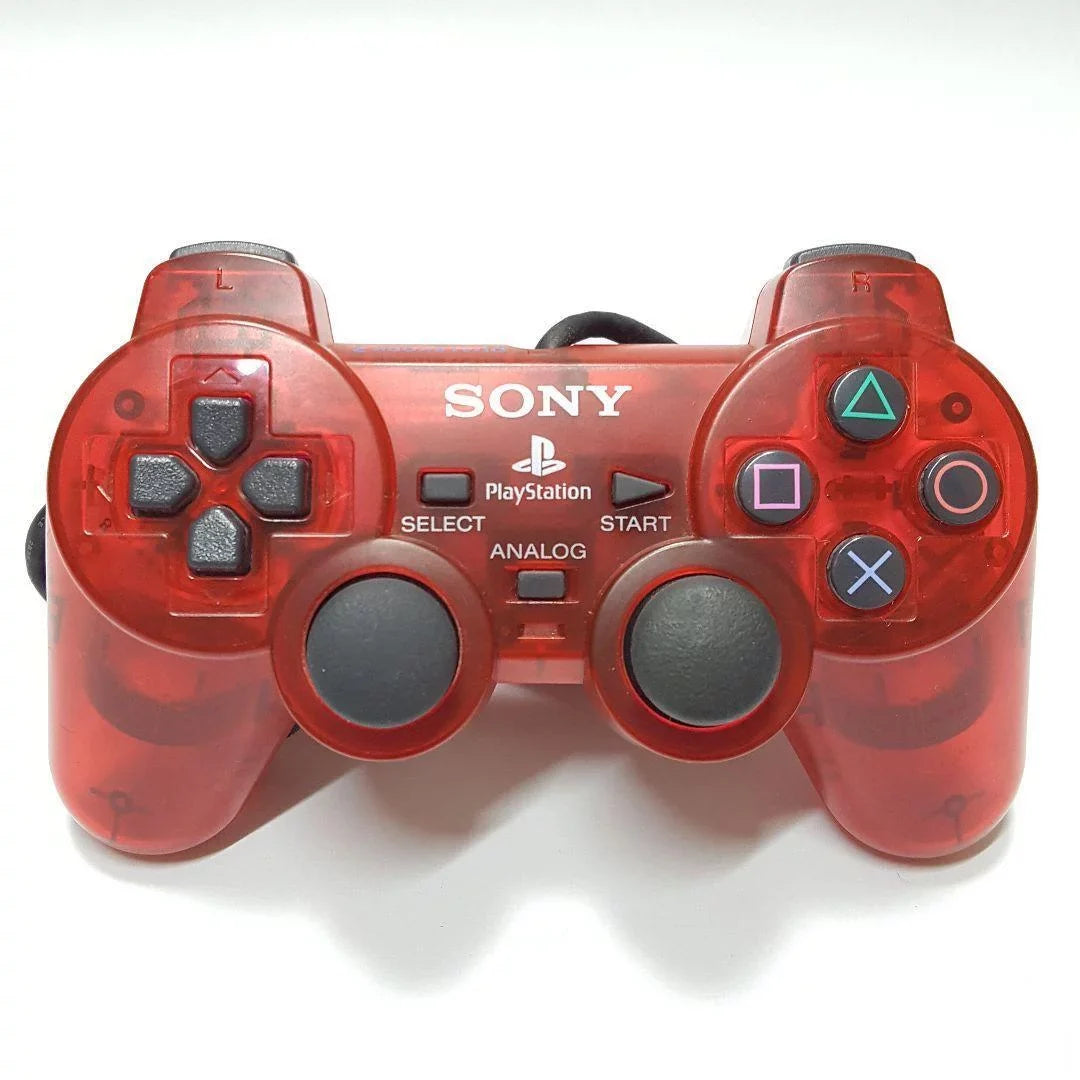 PlayStation 2 Controller Clear Red OEM Used