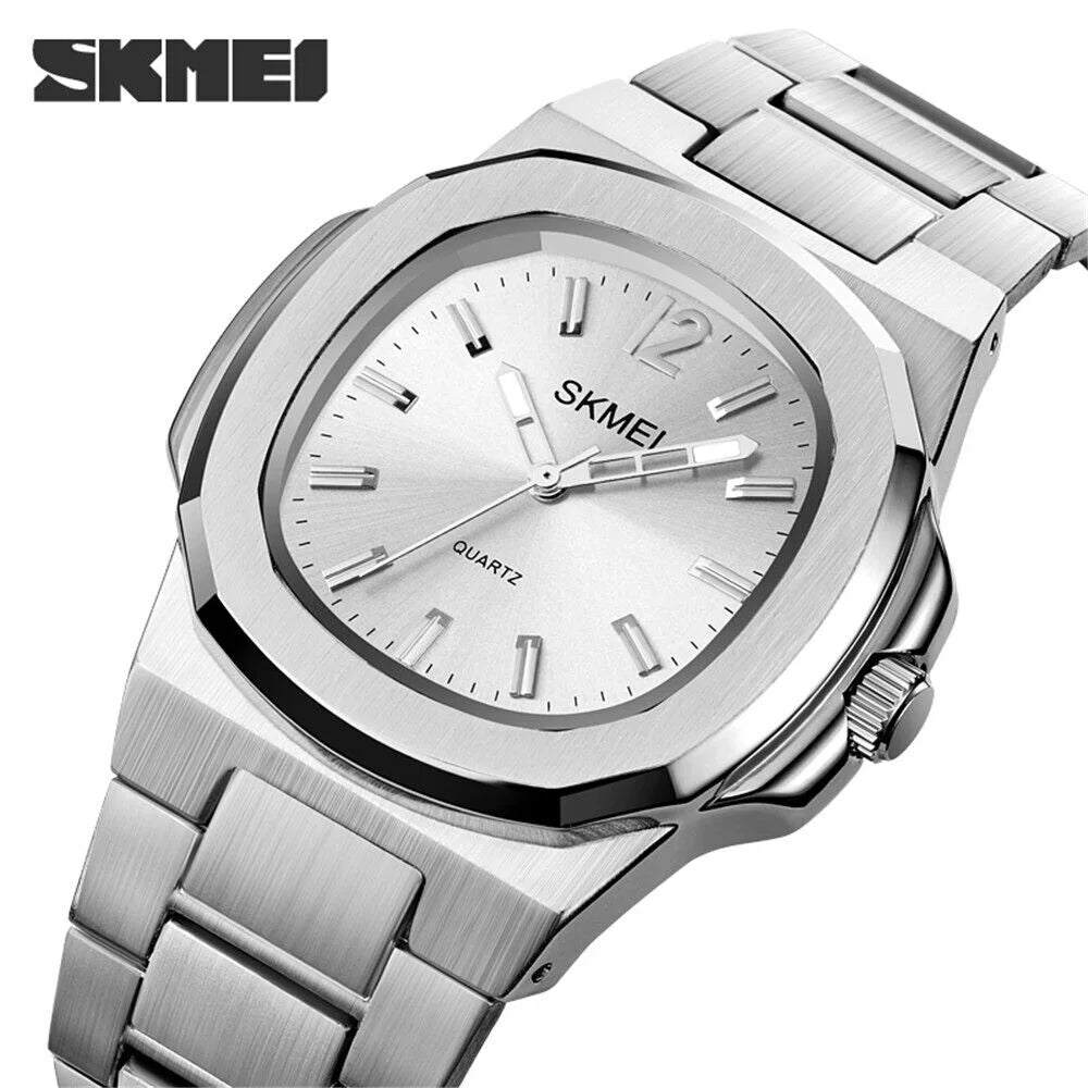 Men Quartz Watch Luxury Gold Steel Male Wristwatch For Business Gift