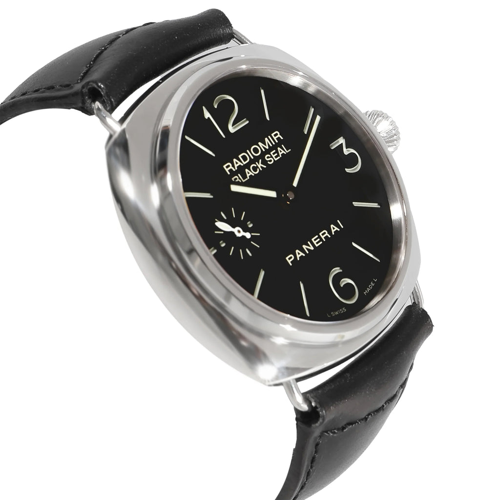 Panerai Radiomir Dark Seal PAM00183 Men's Watch in Stainless Steel Pre-Owned
