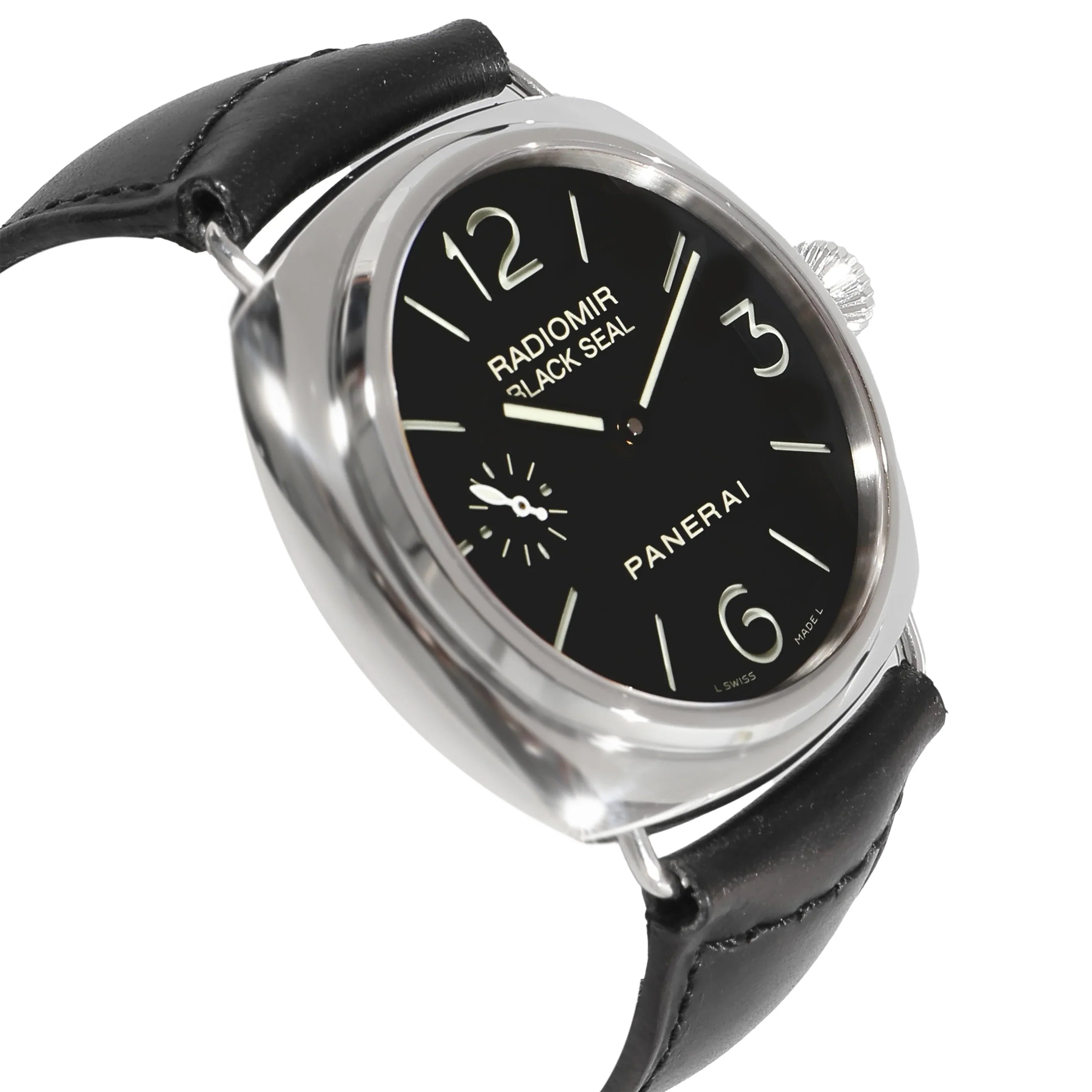 Panerai Radiomir Dark Seal PAM00183 Men's Watch in Stainless Steel Pre-Owned