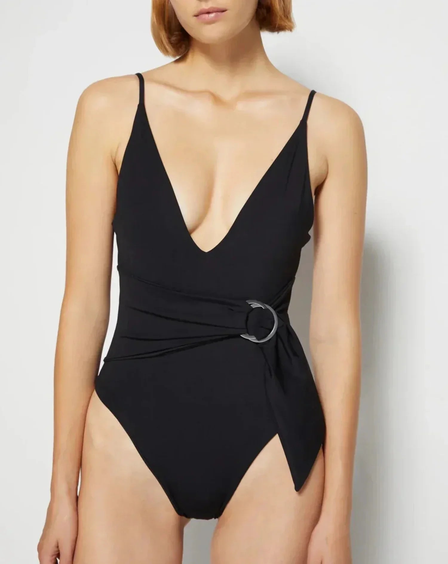 Jonathan Simkhai Niya Belted One Piece Swimsuit