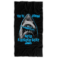 Jaws, 30"x60" Boat in Mouth Beach Towel