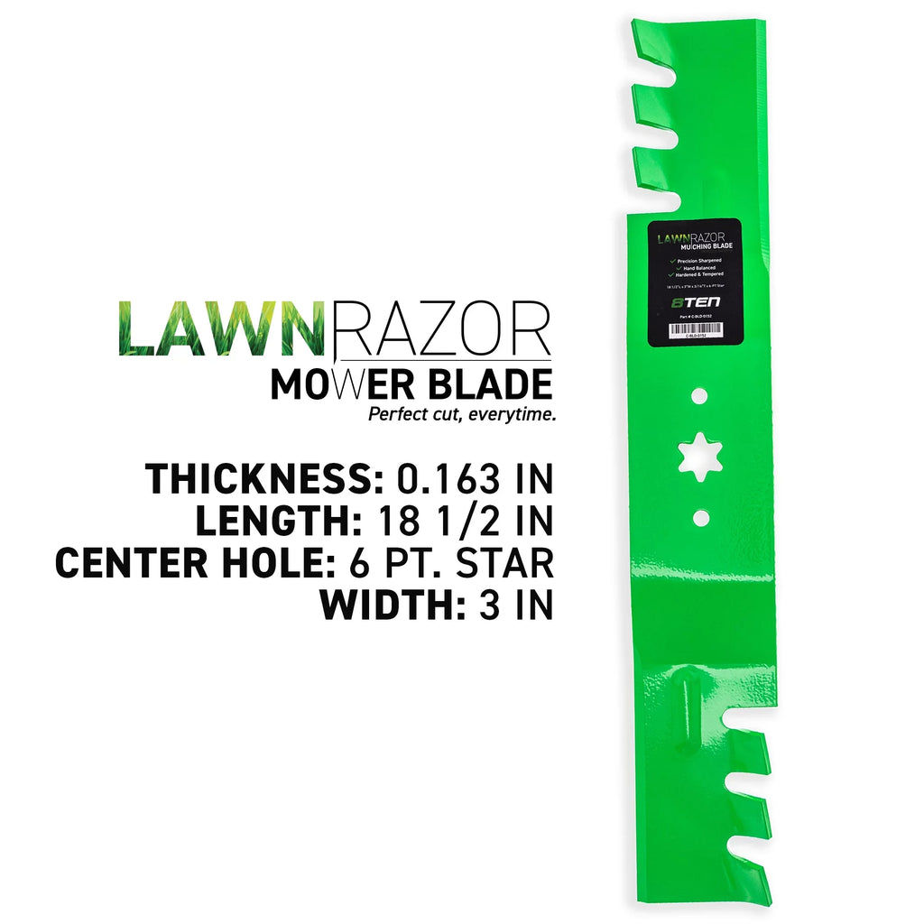 LawnRAZOR Mulching Blade for MTD 54 inch Cub Cadet 942-0677 3 Pack 810-CBL2374D