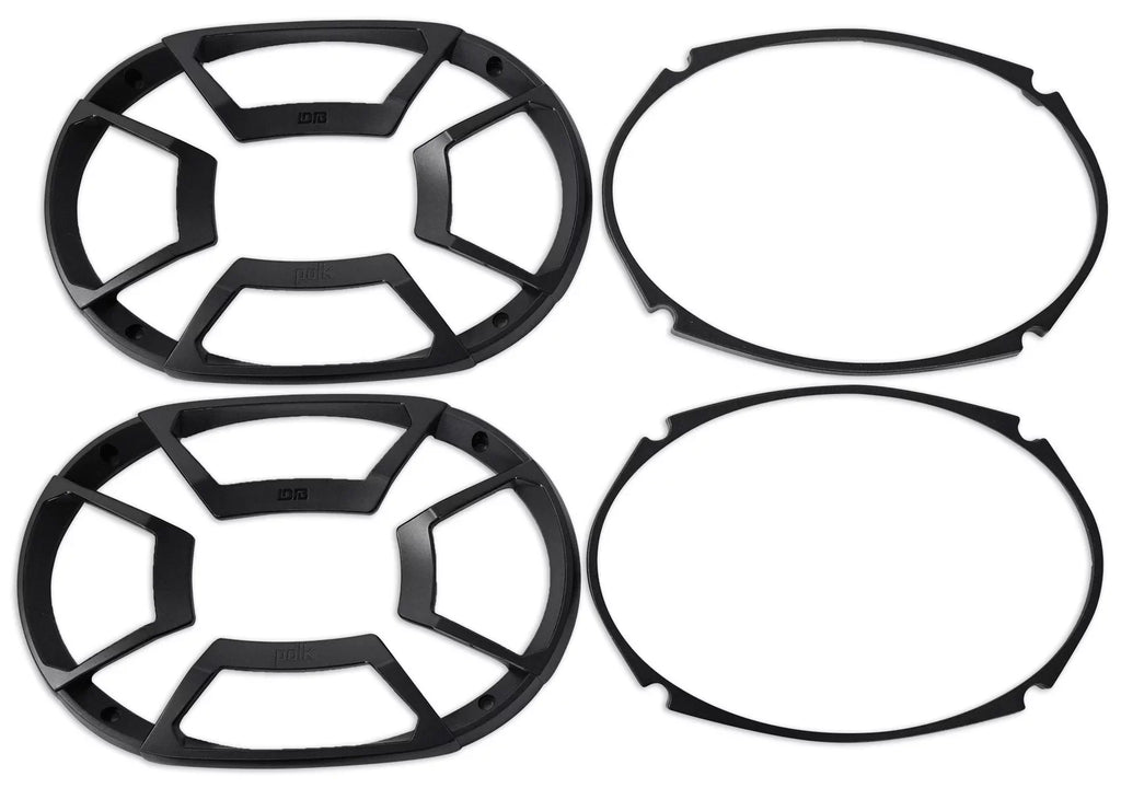 2) Polk Audio DB692 6X9" 450w Car Marine/ATV/Motorcycle/Boat Speakers+Headphones