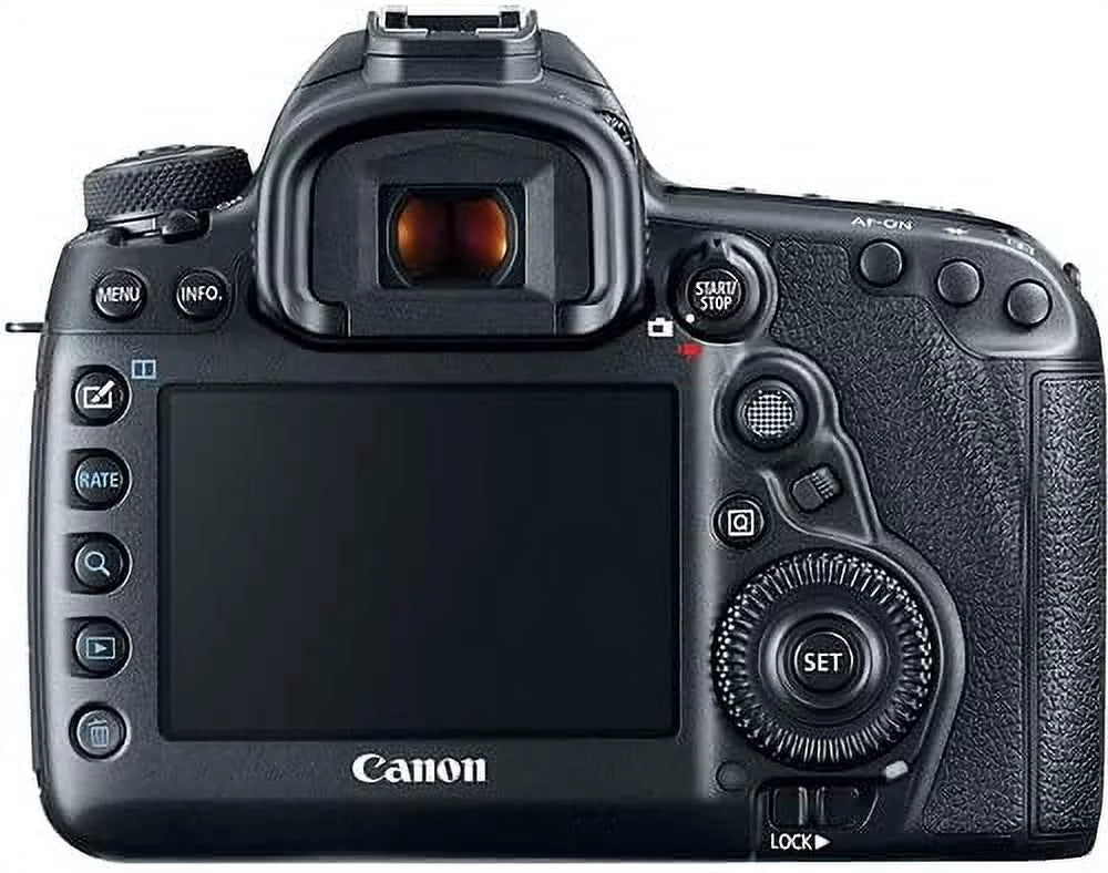EOS 5D Mark IV DSLR Camera w/ 24-105mm USM Lens Bundle + EF 75-300mm III Lens, 50mm f/1.8, 500mm Lens & 650-1300mm Lens + Backpack + 128GB Memory + Monopod + Professional Bundle