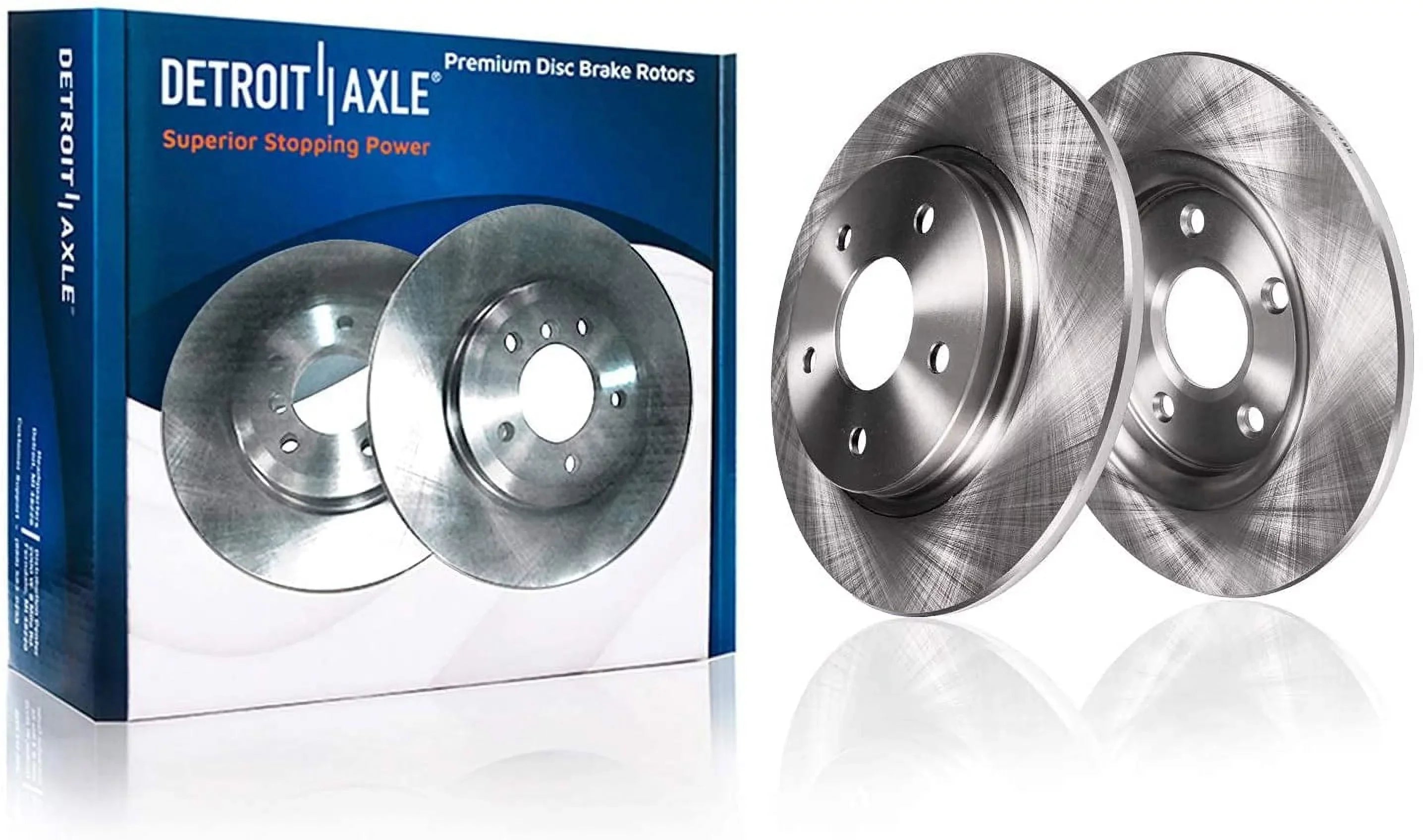 Detroit Axle - Brake Kit for 2013-2016 Ford Escape Front and Rear Disc Brake Rotors Ceramic Brake Pads Brakes 2013 2014 2015 2016 1.6L 2.5L Brakes and Rotors