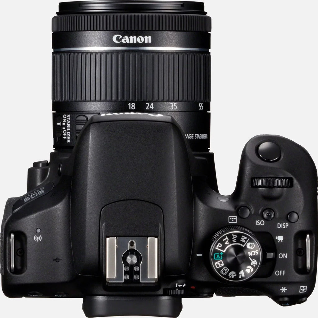 EOS 800D 24.2 Megapixel Digital SLR Camera with Lens, 0.71", 2.17", Dark