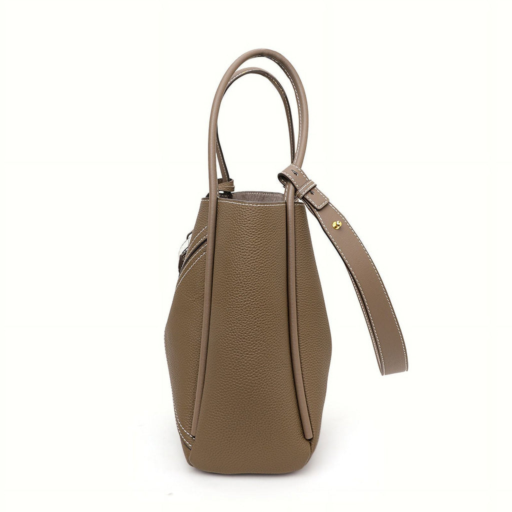 Aidrani Ladies 2024 new commuter Tote bag Fashion retro leather women's bag