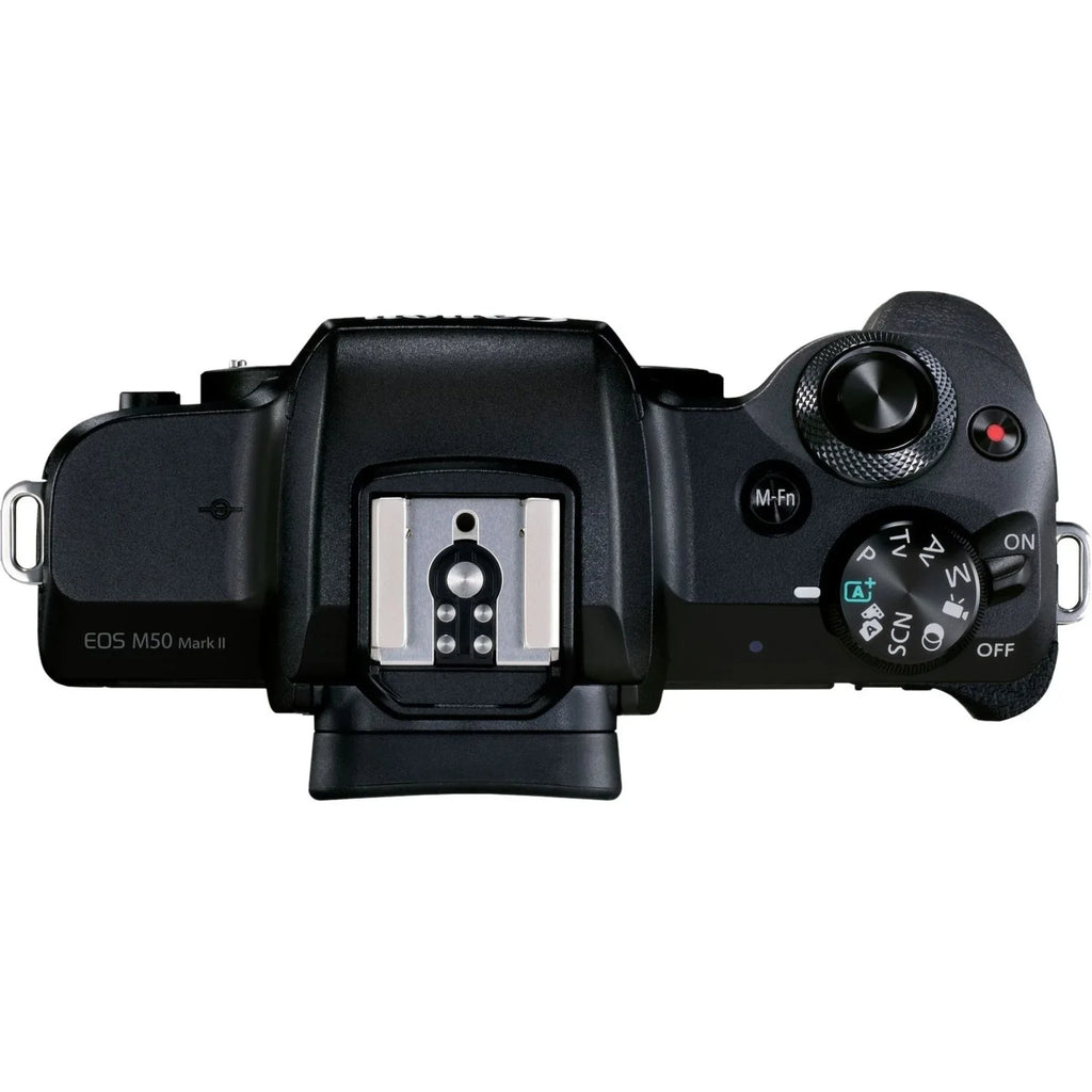 EOS M50 Mark II 24.1 Megapixel Mirrorless Camera with Lens, 0.59", 1.77", Ebony