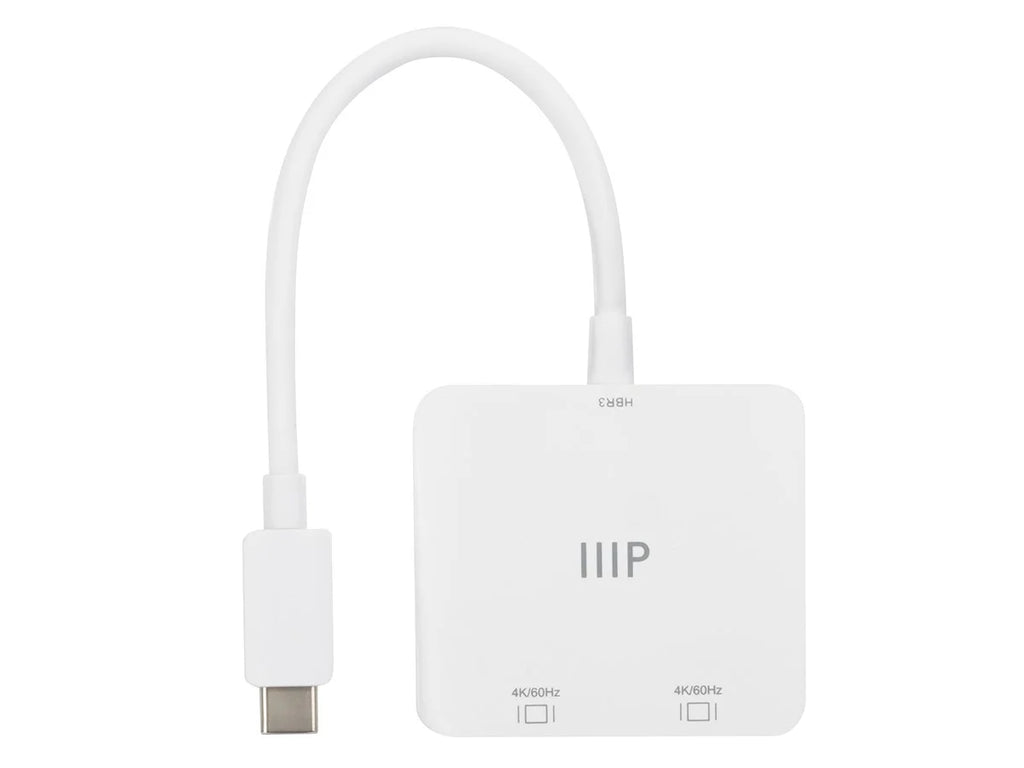Cost USB-C to Dual 4K DisplayPort Adapter (Dual 4K@60Hz) Compatible with Thunderbolt 3 Devices with Windows and MacOS