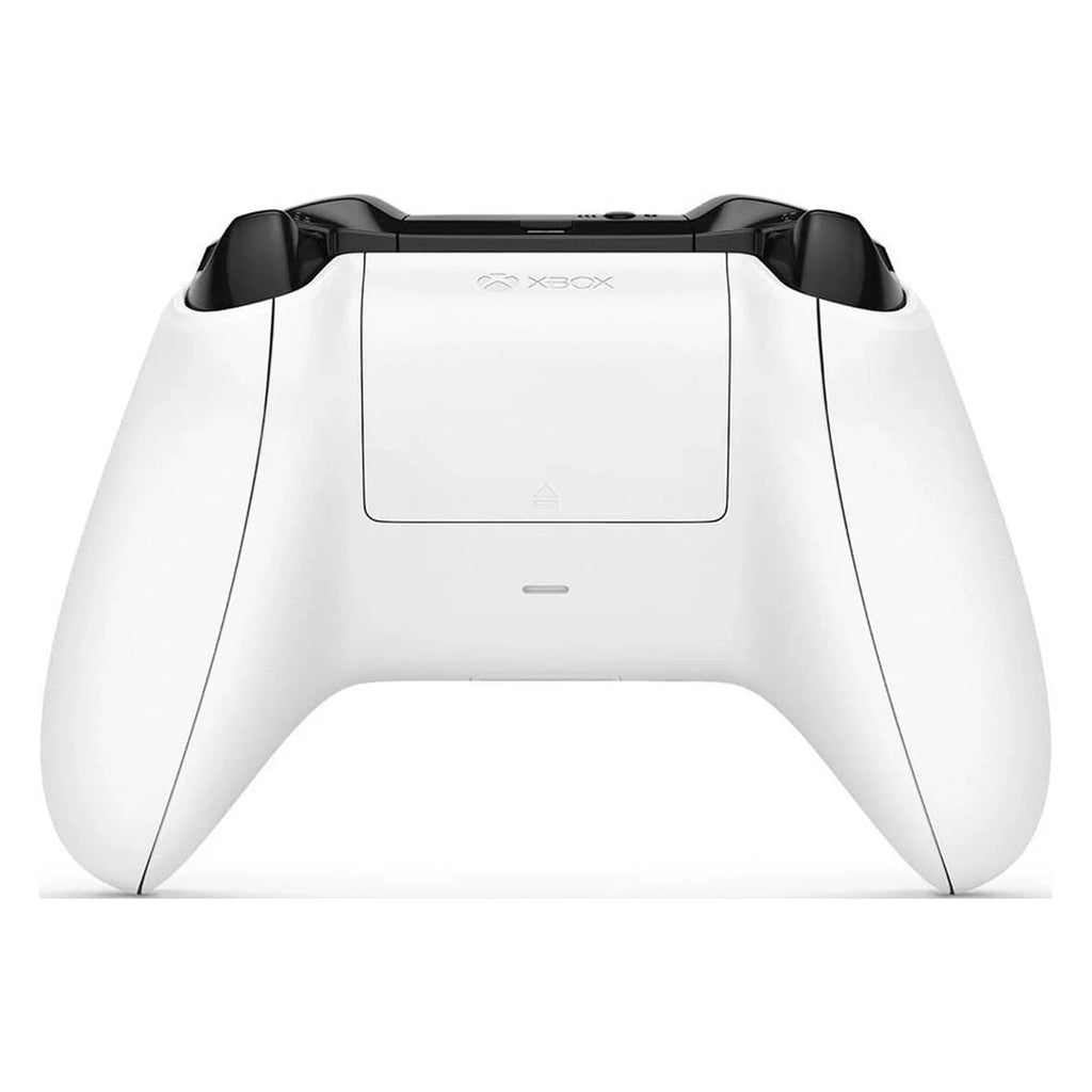 Pre-Owned Xbox One S 1TB with 2 Controller, 4K Ultra HD White with BOLT AXTION Cleaning Kit Headset Bundle (Refurbished: Like New)