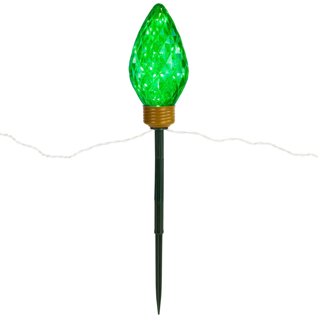 Northlight 3ct LED Lighted Multi-Color C9 Christmas Pathway Marker Lawn Stakes - 3 ft