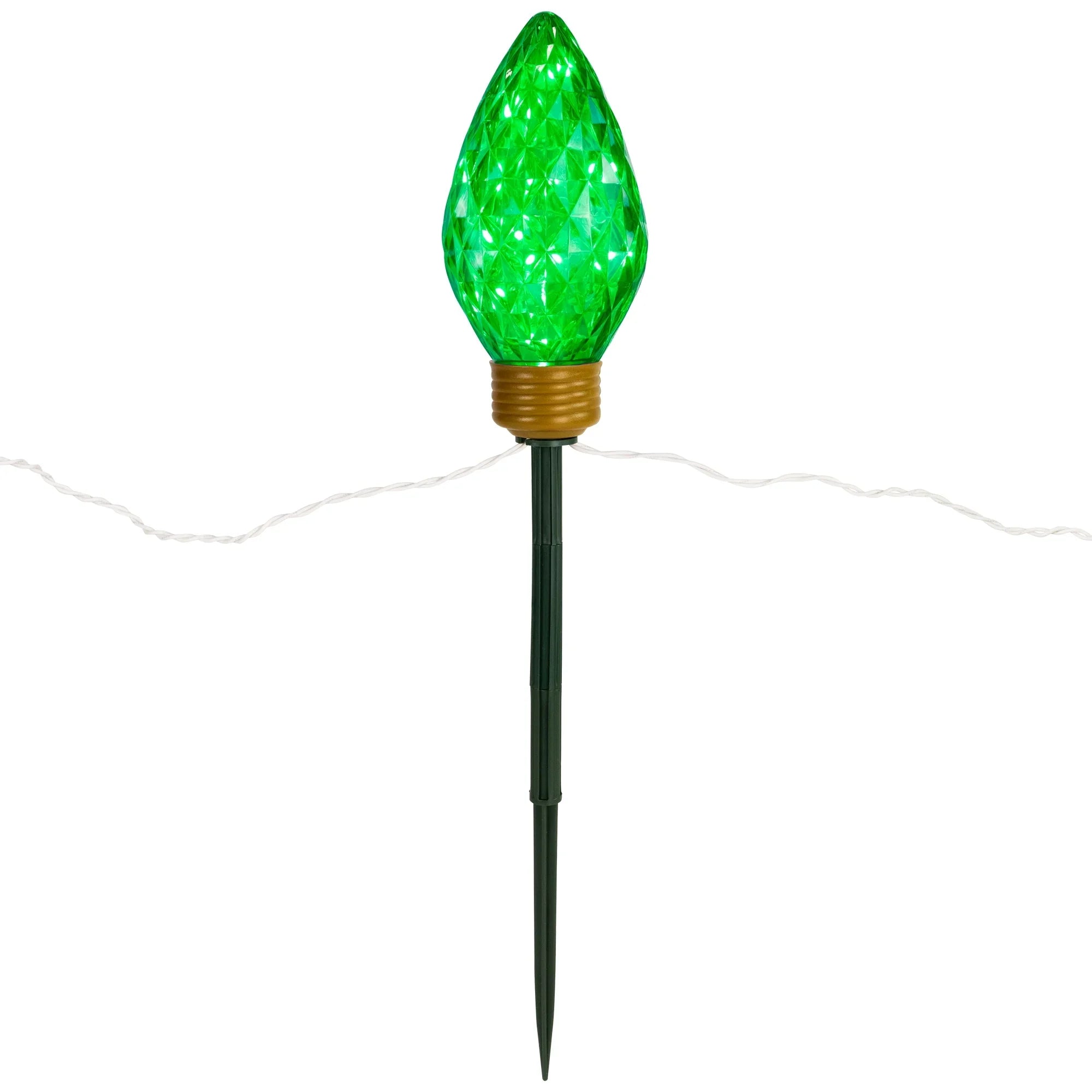 Northlight 3ct LED Lighted Multi-Color C9 Christmas Pathway Marker Lawn Stakes - 3 ft