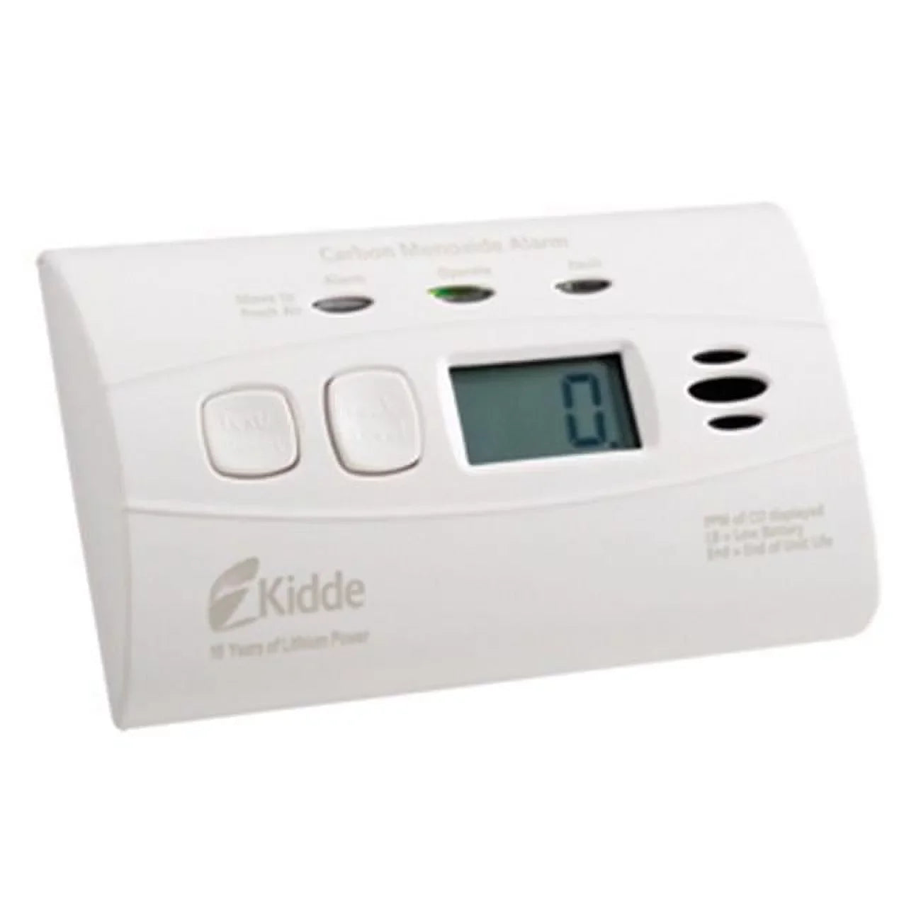 Kidde C3010D Carbon Monoxide Detector, 10-Year Worry-Free DC Sealed Lithium Battery Powered w/Digital Display (21010075)