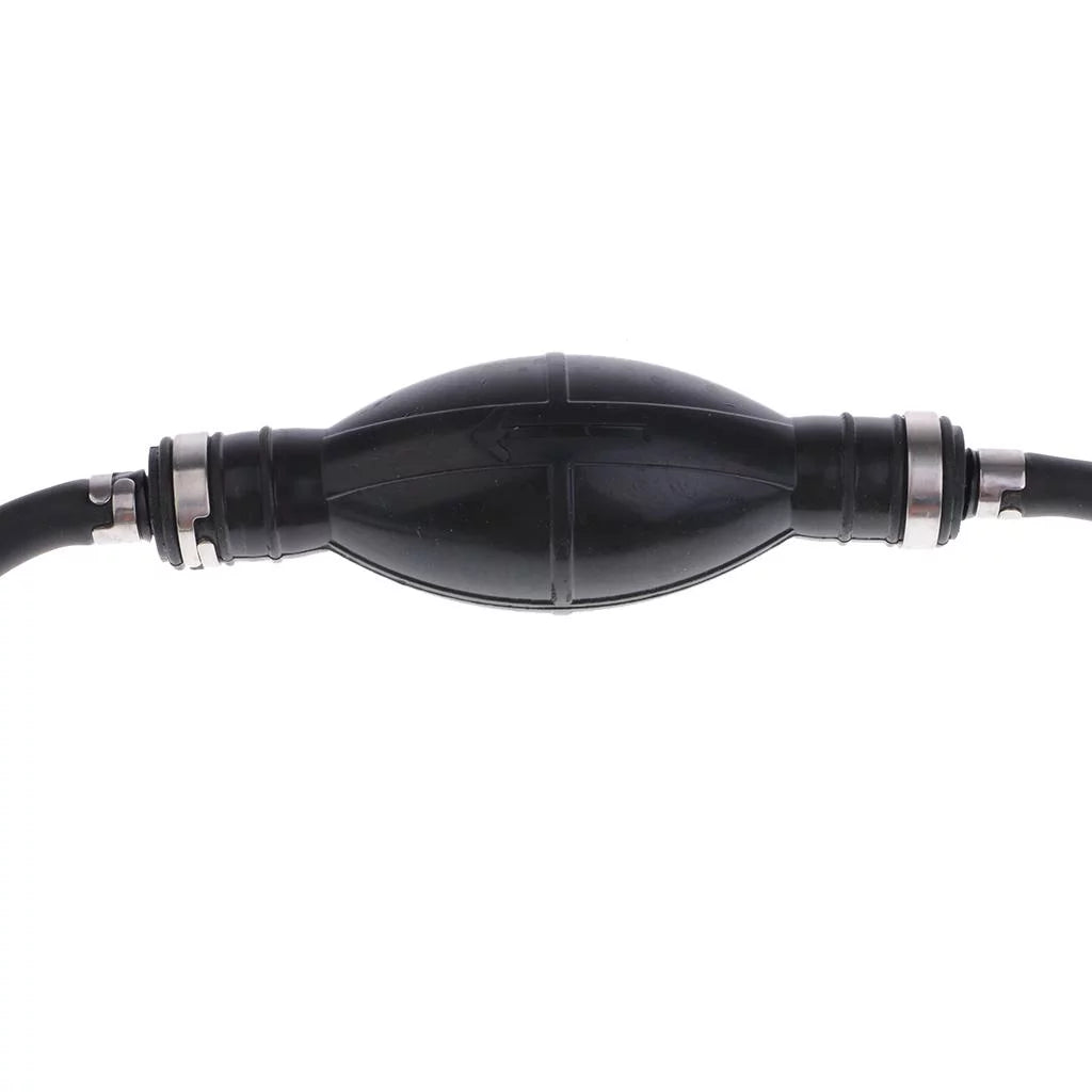 Boat Motor Fuel Line Hose with Connector And Primer Bulb Outboard Motors - Ebony 6.5x11mm