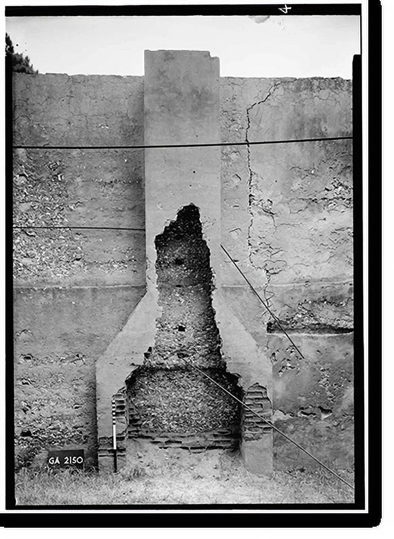 Historic Framed Print, Horton House (Remains), Main Road, Jekyll Island, Glynn County, GA - 4, 17-7/8" x 21-7/8"