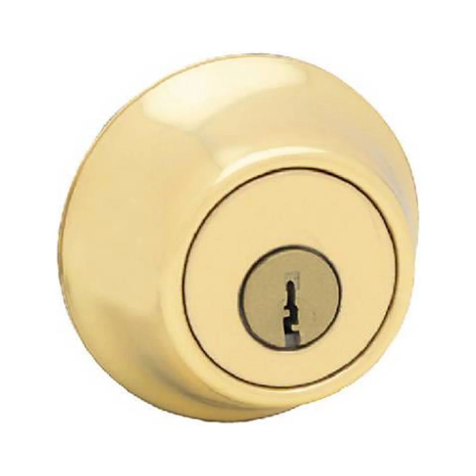 Kwikset 660 3 SMT CP RCAL RCS K6 Security Single-Cylinder Deadbolt, Polished Brass - Quantity 1