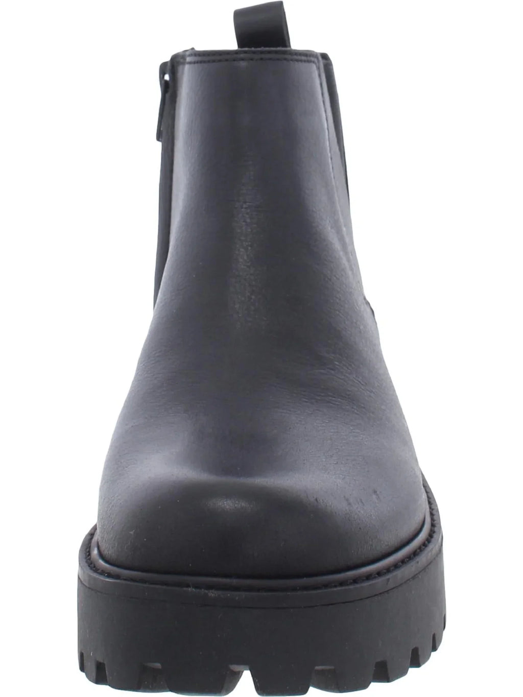 ZODIAC Womens Jet Goring Shiloh Round Toe Block Heel Zip-Up Leather Chelsea 10 M