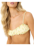 Frankies Bikinis Womens Arabelle Floral Print Bandeau Bikini Swim Top