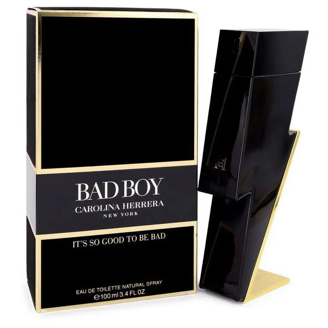 NEW Bad Boy Men's Perfume 3.4 oz Eau De Toilette Spray Ca-roli-na Her-re.ra_EDT Spray