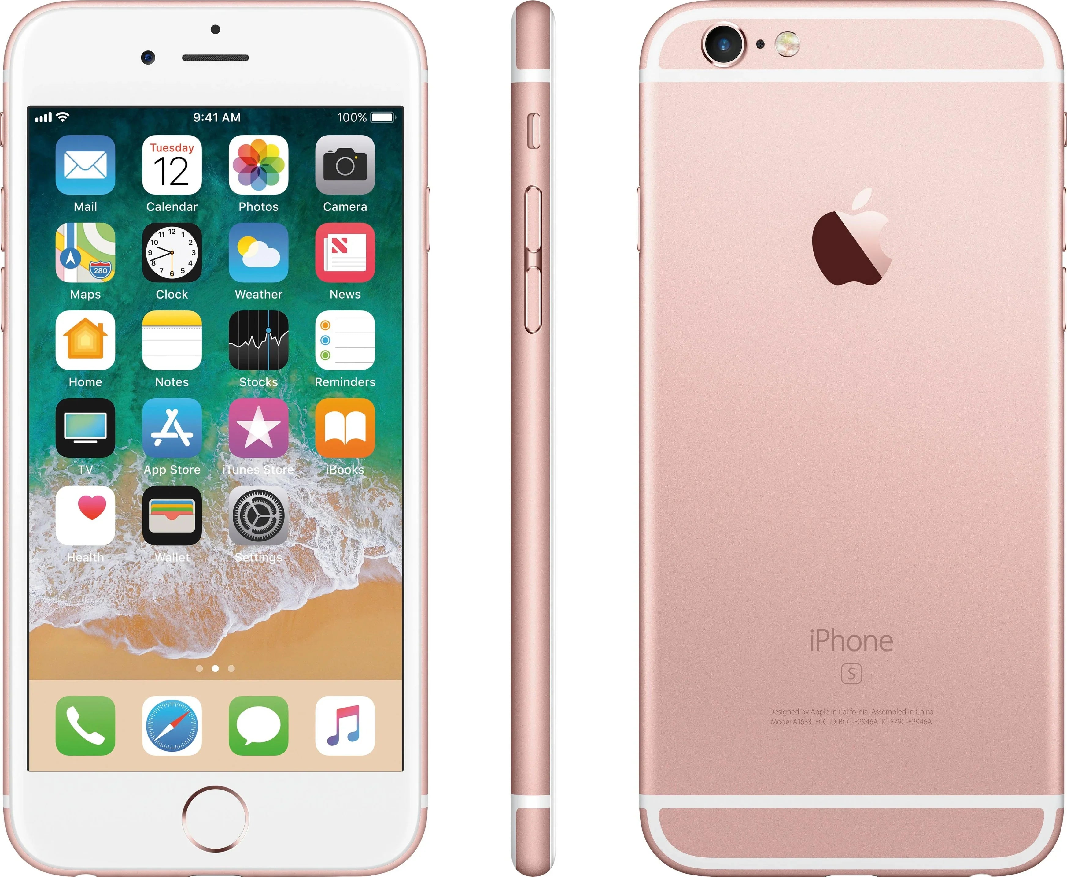 Pre-Owned iPhone 6S 16GB Rose Gold Unlocked + Free Sim Speed Talk (Refurbished: Good)