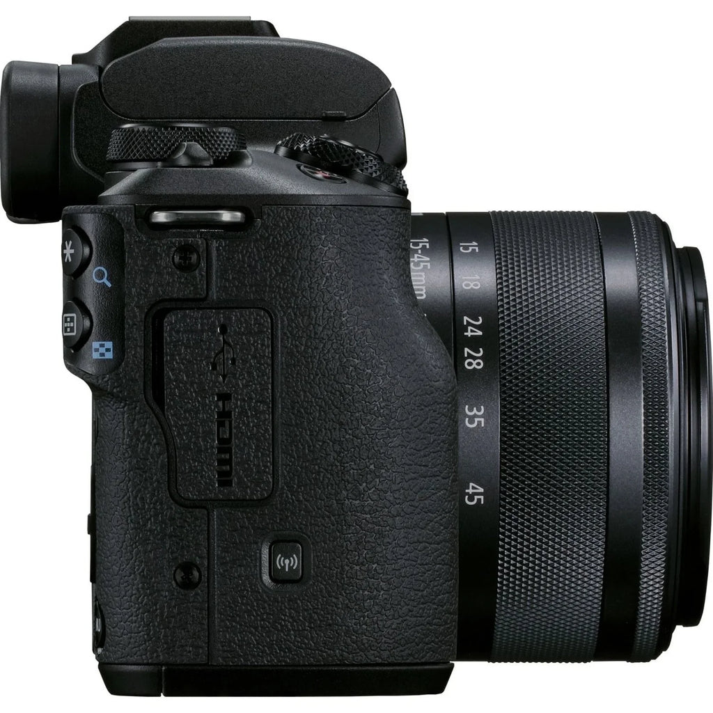 EOS M50 Mark II 24.1 Megapixel Mirrorless Camera with Lens, 0.59", 1.77", Ebony