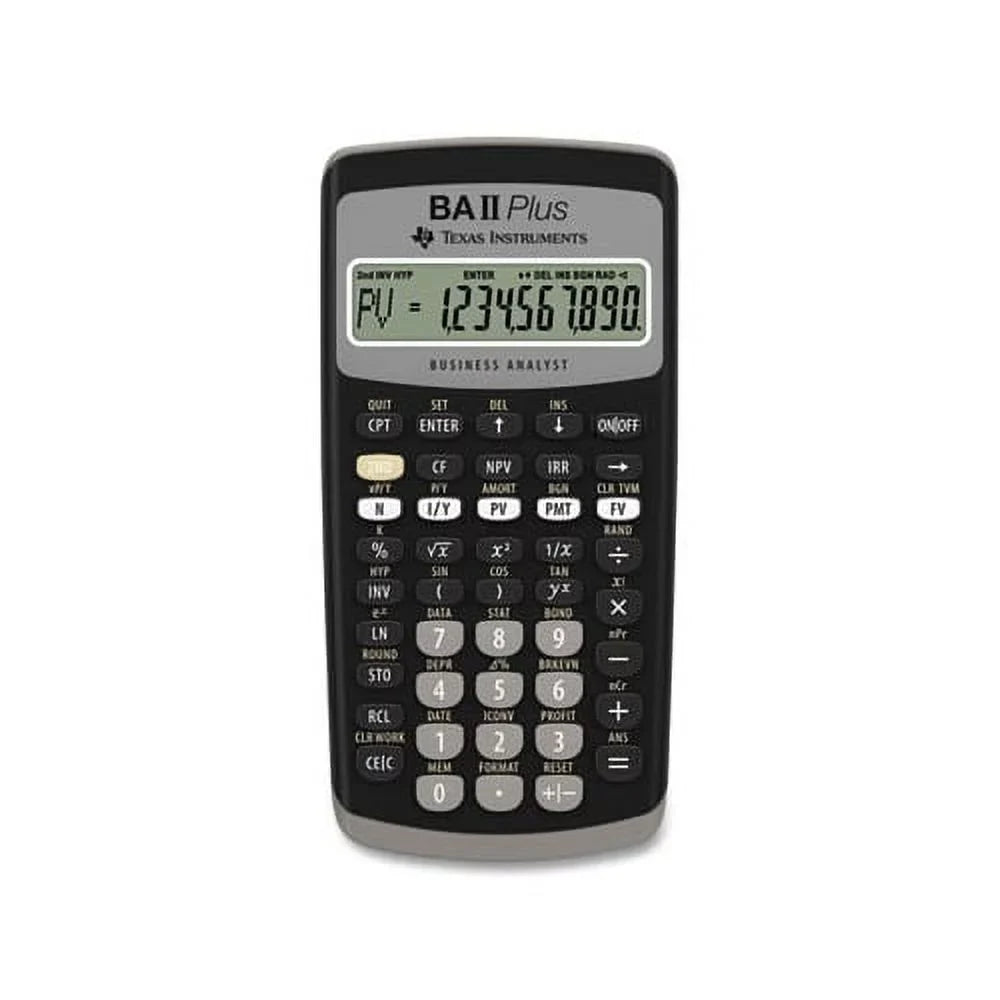 BAIIPlus Financial Calculator 10-Digit LCD