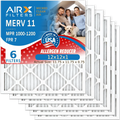 12x12x1 Air Filter MERV 11 Comparable to MPR 1000, MPR 1200 & FPR 7 Electrostatic Pleated Air Conditioner Filter 6 Pack HVAC Premium USA Made 12x12x1 Furnace Filters by AIRX FILTERS WICKED CLEAN AIR.