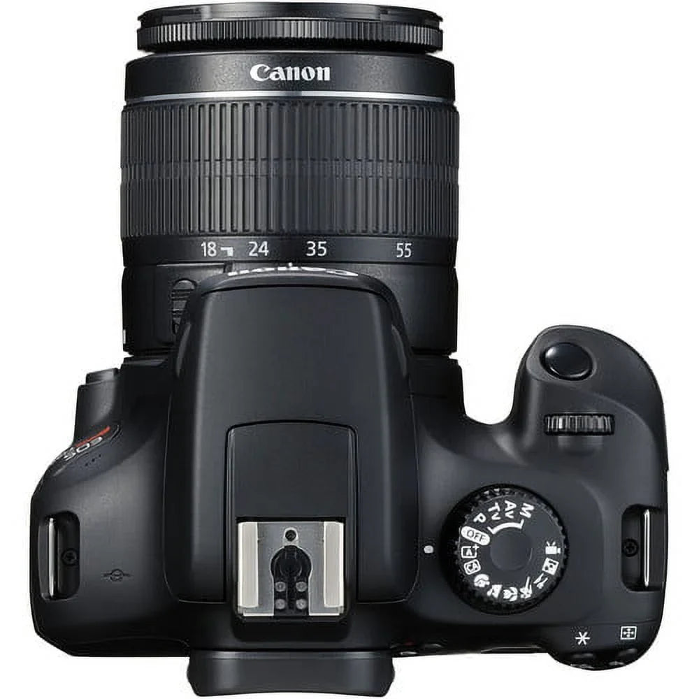 EOS Rebel T100/4000D DSLR Camera w/ EF-S 18-55mm F/3.5-5.6 Zoom Lens+420-800mm HD Telephoto Zoom lens+case+128Memory Cards (24PC)